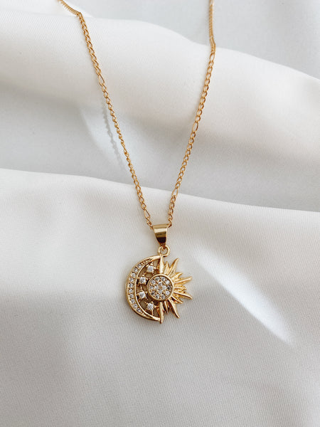 Moon & sun deals necklace