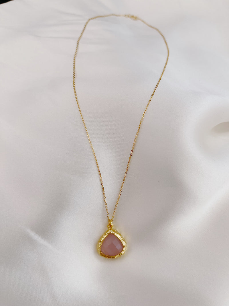 Casoria Necklace (rose quartz)