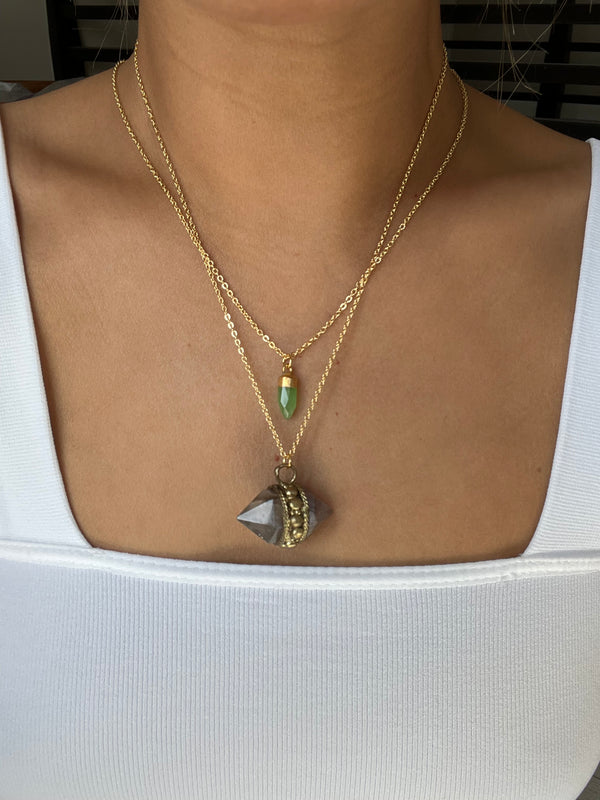 Ayla Necklace (jade stone)