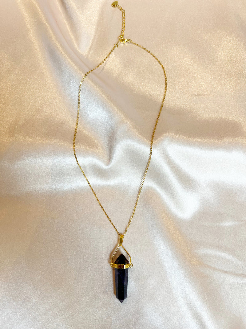 Matera Necklace (amethyst stone)
